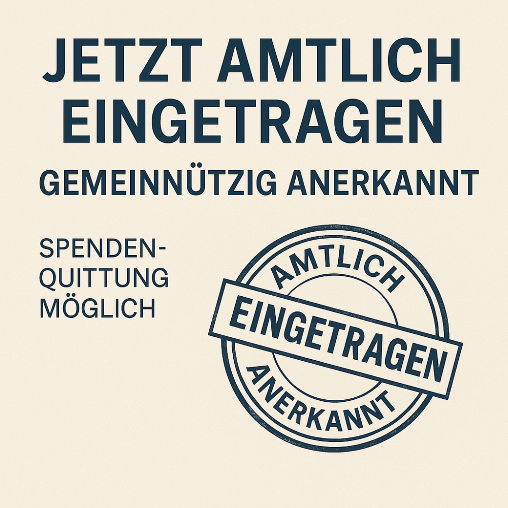 Jetzt auch offiziell: Eingetragen & als gemeinnützig anerkannt